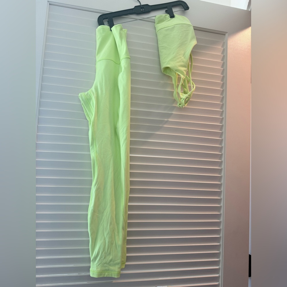 Lululemon Athletica Lime Green Leggings